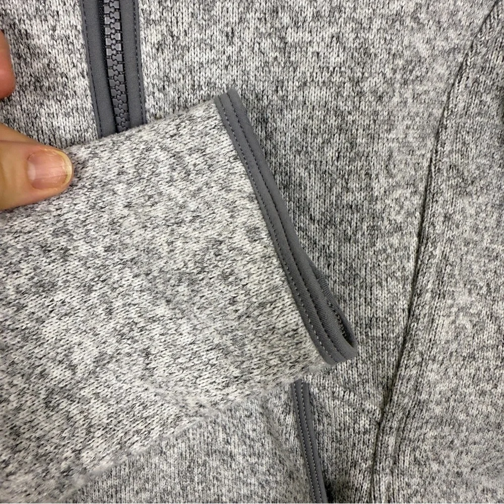 Lululemon Athletica Heathered Gray Half-Zip Hoodie - Picture 8 of 11